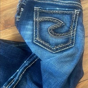 Women’s silver jeans, size 30, excellent condition